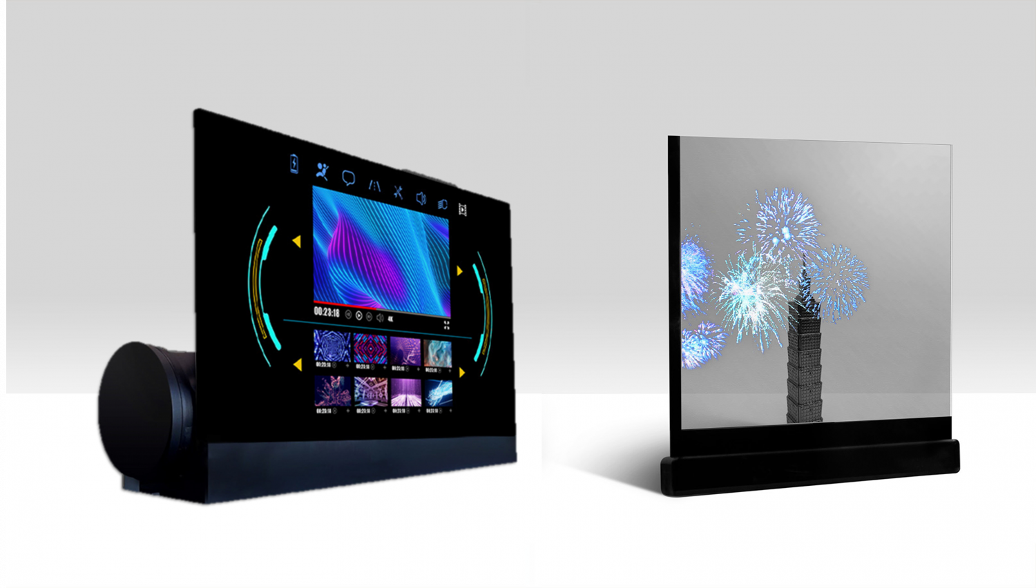 可卷式、折迭性、高透明