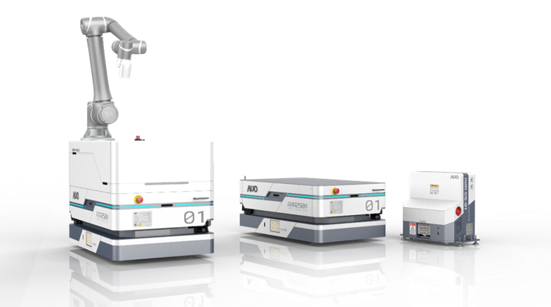 EVO真人视讯數位開發的自主式移動機器人（AMR250M），搭配全向輪並結合AI演算法、2D LiDAR、3D攝影機等技術，協助客戶實現產線全自動化